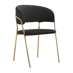 Silla Velvet Karim – Negro - comprar en línea