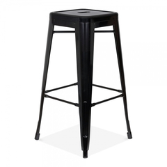 Banco tipo Tolix 66cm – Negro - comprar en línea