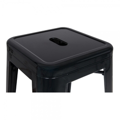 Banco tipo Tolix 66cm – Negro en internet