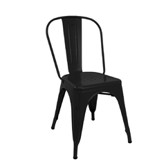 Silla tipo Tolix – Negro - Bleu Muebles