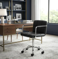 Silla de Escritorio York – Negro - Bleu Muebles
