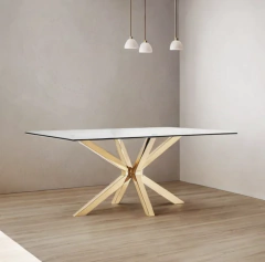 Mesa de comedor Star -Top de cristal en internet