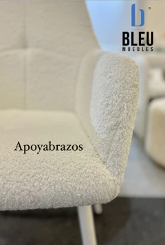Silla Teddy con brazos – Blanco