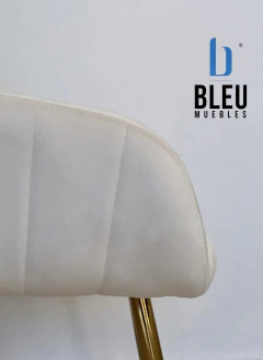 Silla Velvet con brazos – Beige