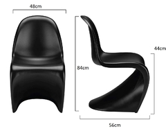 Silla Tipo Panton – Rojo - Bleu Muebles