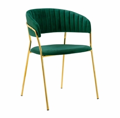 Silla Velvet Karim – Verde - comprar en línea