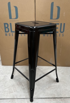 Banco tipo Tolix 66cm – Negro - tienda en línea