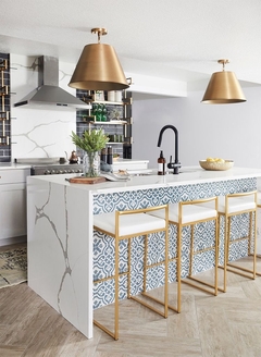 Banco Gold - Blanco - Bleu Muebles