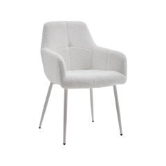 Silla Teddy con brazos – Blanco - comprar en línea