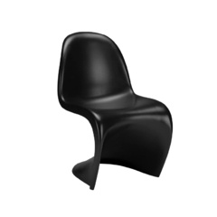 Silla Tipo Panton – Negro