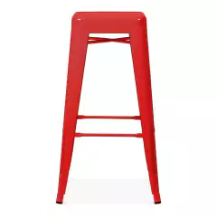 Banco tipo Tolix 66cm –Rojo - comprar en línea