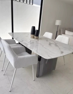 Silla Teddy con brazos – Blanco - comprar en línea