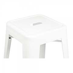 Banco tipo Tolix 76cm – Blanco en internet