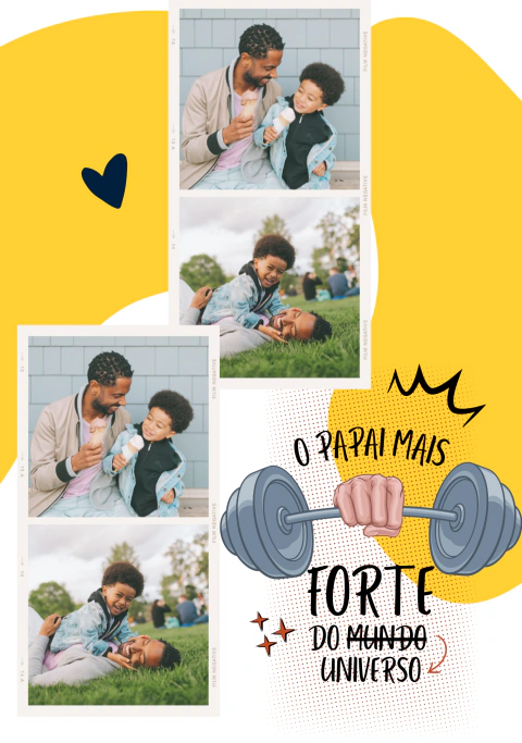 Porta Retrato + Foto Mensagem 15x21 - Especial Pais na internet