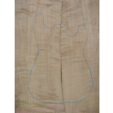 Chapa de Maple flameado para guitarra 02