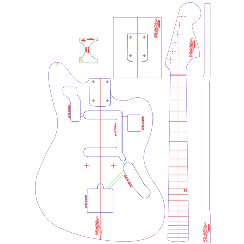 Plantilla Fender Jaguar