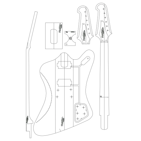 Plantilla Gibson Firebird Studio