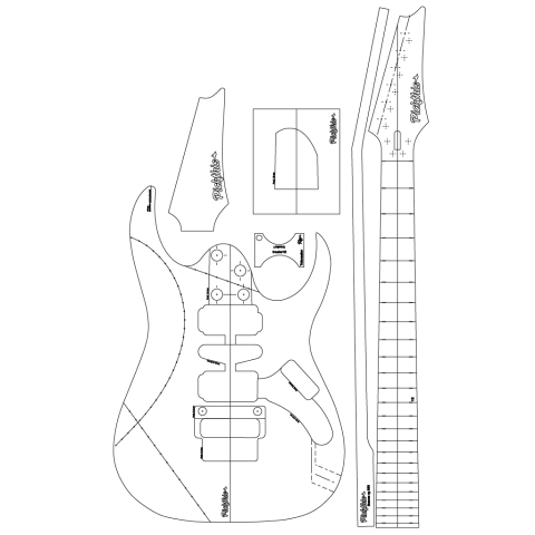 Plantilla Ibanez RG350