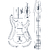 Schecter Omen 6 FR style template set