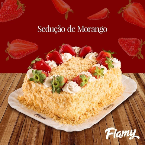 Sedução de Morango (Nosso bolo mais vendido e mais amado)