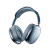 Auriculares P9 inalámbricos de color azul con diseño ergonómico y controles integrados.