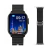 Reloj smartwatch Z69 ultra con pantalla digital mostrando hora y fecha, con dos mallas negras intercambiables