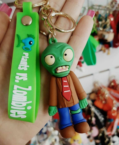 Llavero Planta vs Zombie-Zombie Clásico