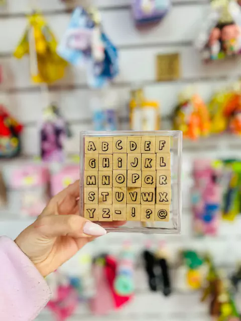 Sellos abecedario burbuja