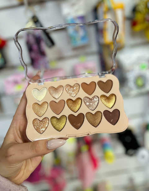 Paleta de Sombras e Iluminadores - Tonos Cálidos