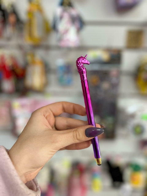 Lapicera Táctil- Unicornio Fucsia con Violeta