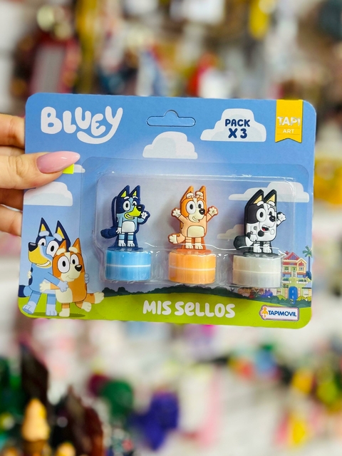 Kit de sellos Bluey x3 - Tapimovil