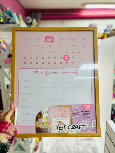 Pizarra Planificador semanal imantada - Ibi Craft