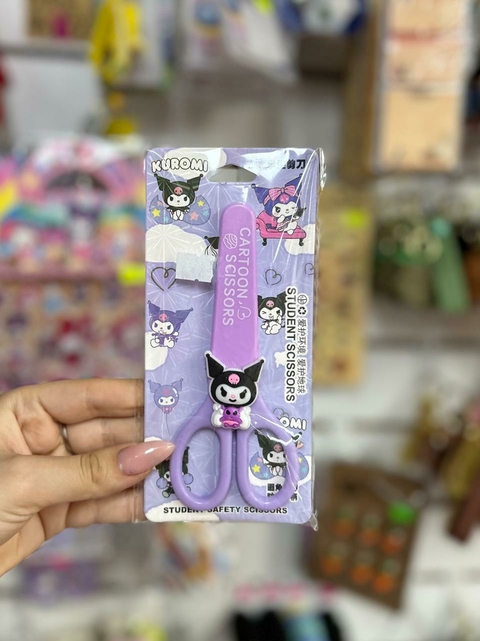 Tijera con Protector de Kuromi- Violeta