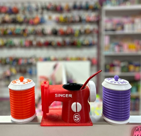 Set de Mate 3D Costurera - Rojo