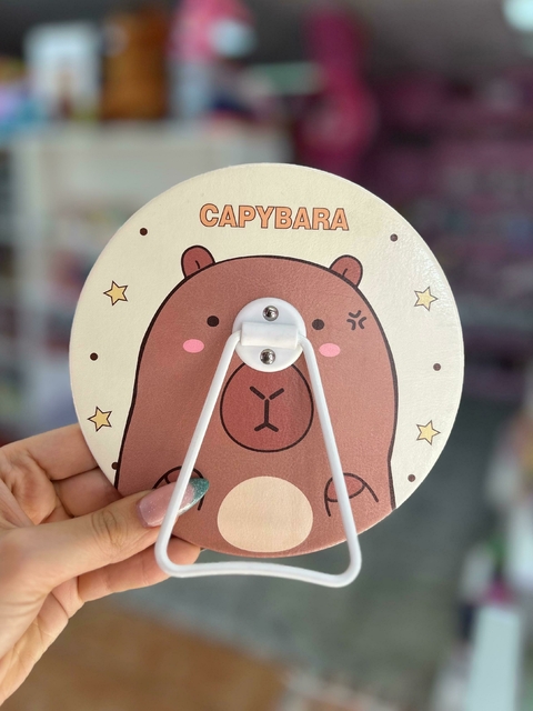 Espejo Circular con Soporte Grande- Capybara- Modelo 1