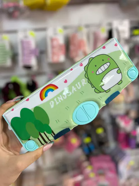 Cartuchera Retro Mecánica- Dinosaurio