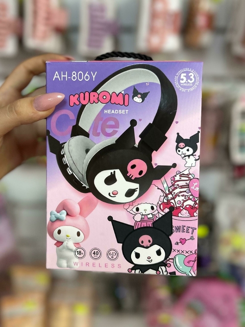 Auriculares Bluetooth Kuromi- Negros