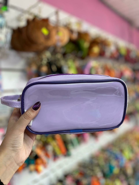 cartucheras con doble cierre- violeta - comprar online