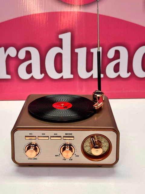 Parlante con Bluetooth- Tocadiscos