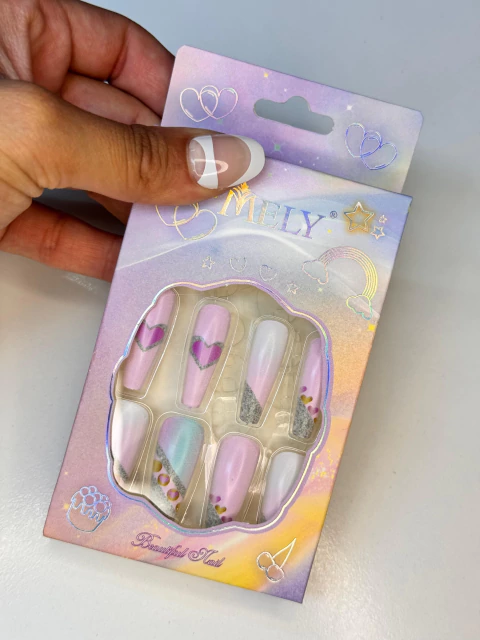 Uñas Press On Mely- Corazon
