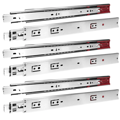 Kit 3 Par Corrediça Inox 304 Soft Close C/ Amortecedor 30cm
