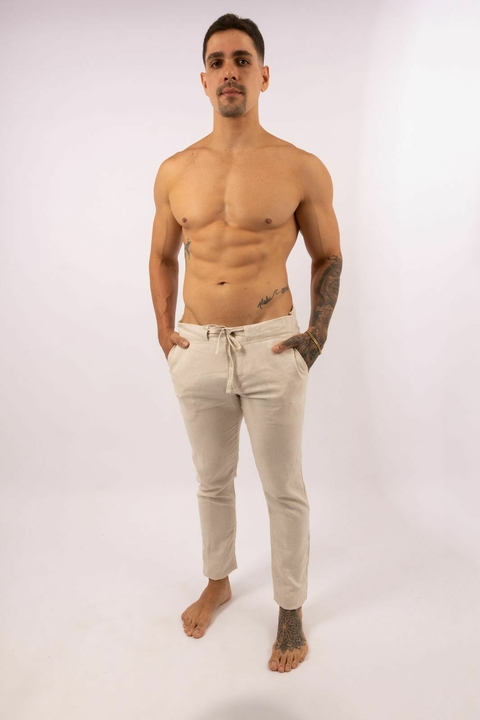 Calça Linho Areia - comprar online