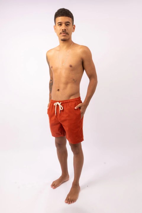 Walkshort Linho Terracota - comprar online