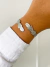 Bracelete aberto Folha - comprar online