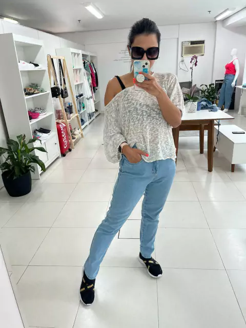 Calça Jeans Aming Mom Lavagem Clara
