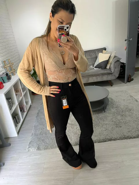 Calça Jeans Maria Dutra Com Cinta Flare Estela