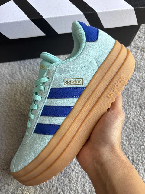 Tênis Adidas VL Court Bold Azul Verde - comprar online