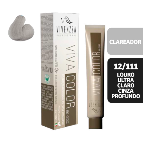 Coloração 12/111 LOURO ULTRA CLARO CINZA PROFUNDO
