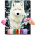 Lobo Polar na Floresta