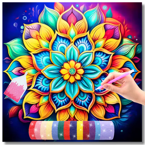 Mandala Florida Colorida - comprar online